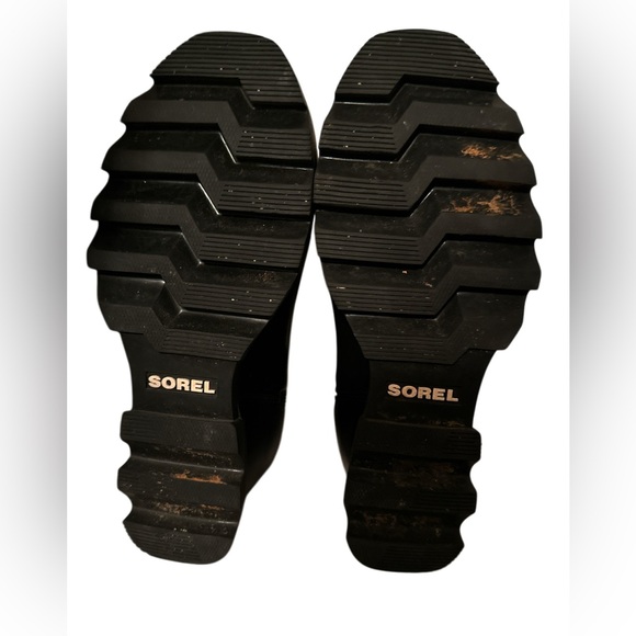 Sorel Joan of Arctic Wedge III Women's 5.5 Zip ankle/Chelsea Boot Black leather - Picture 7 of 9